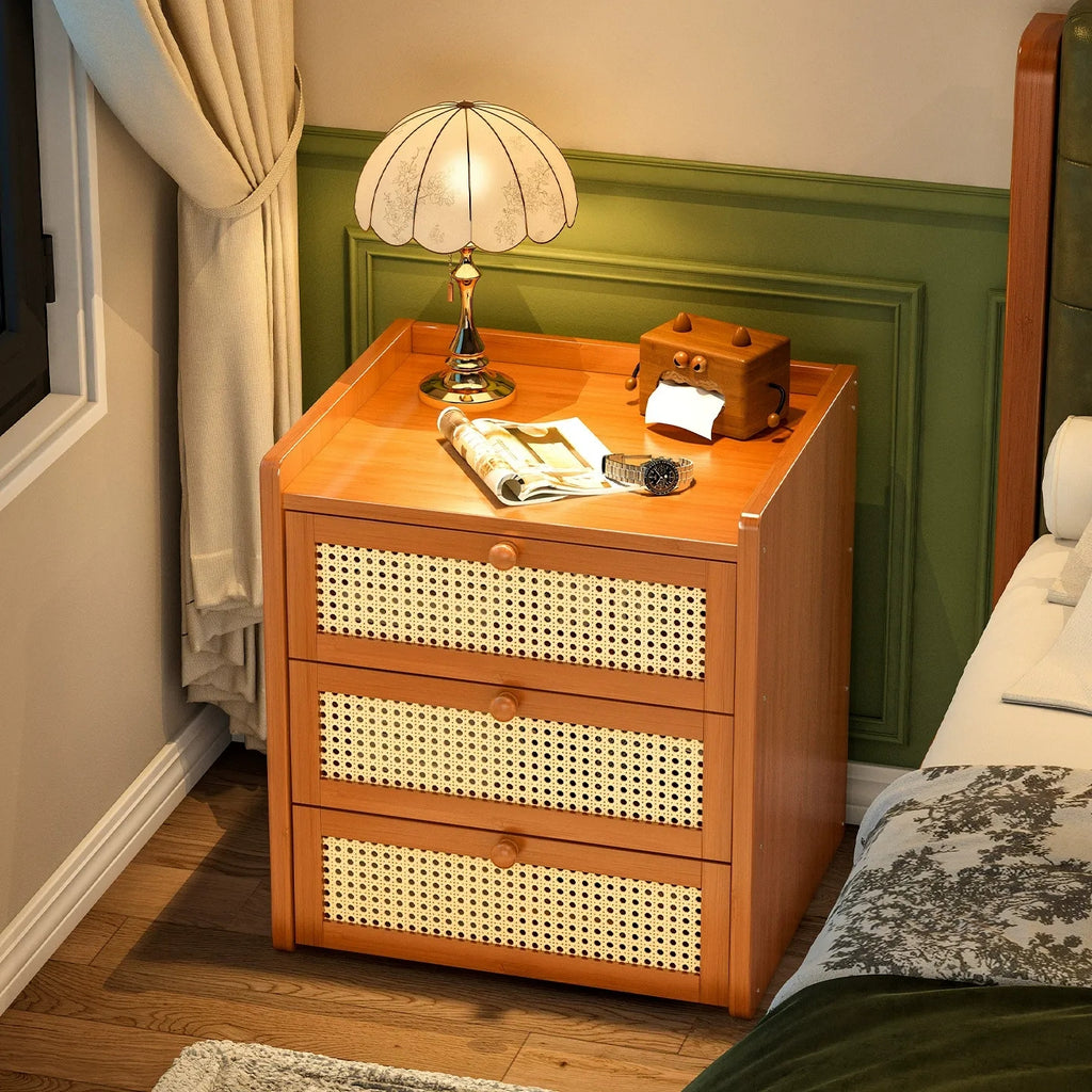 Multi-Layer Bedside Cabinet – Modern Minimalist Storage & Display Shelf
