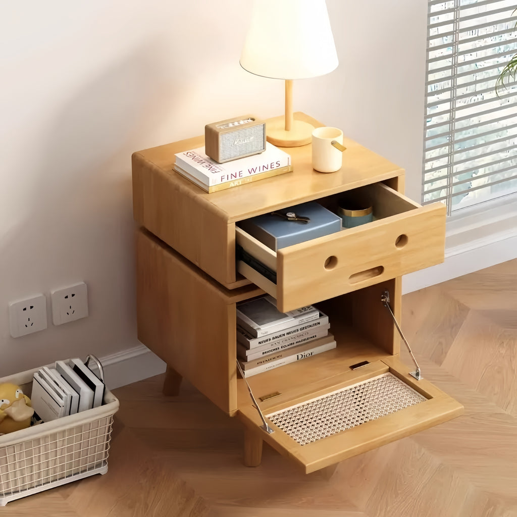 Solid Wood Robot Nightstand