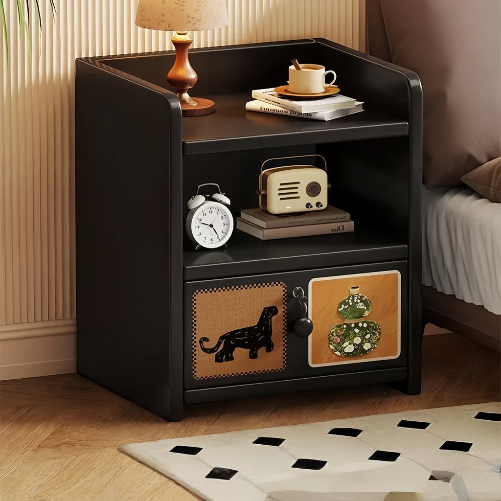 Vintage Solid Wood Nightstand