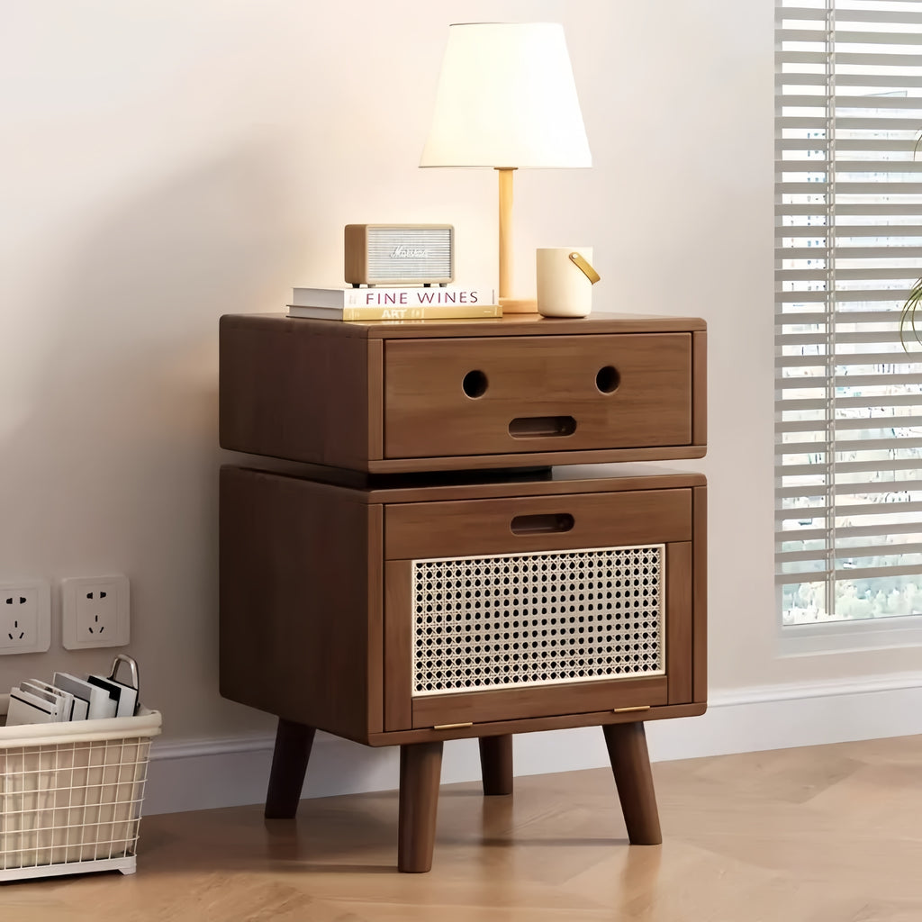 Solid Wood Robot Nightstand