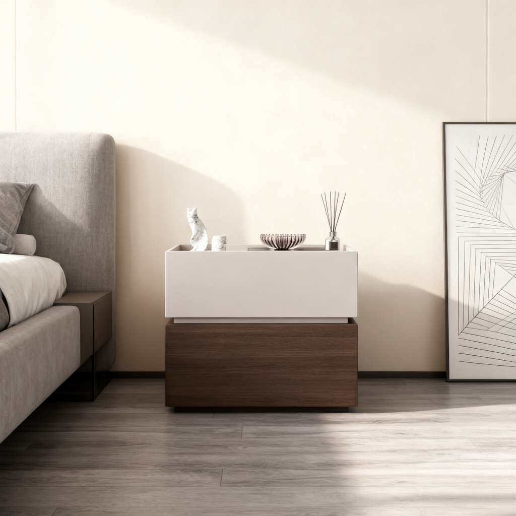 Walnut Solid Wood Nightstand