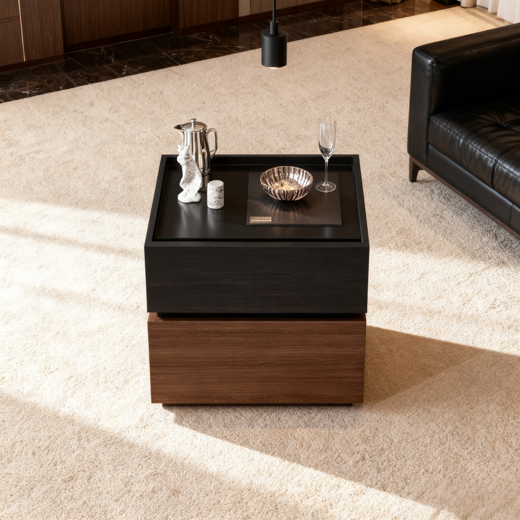 Walnut Solid Wood Nightstand