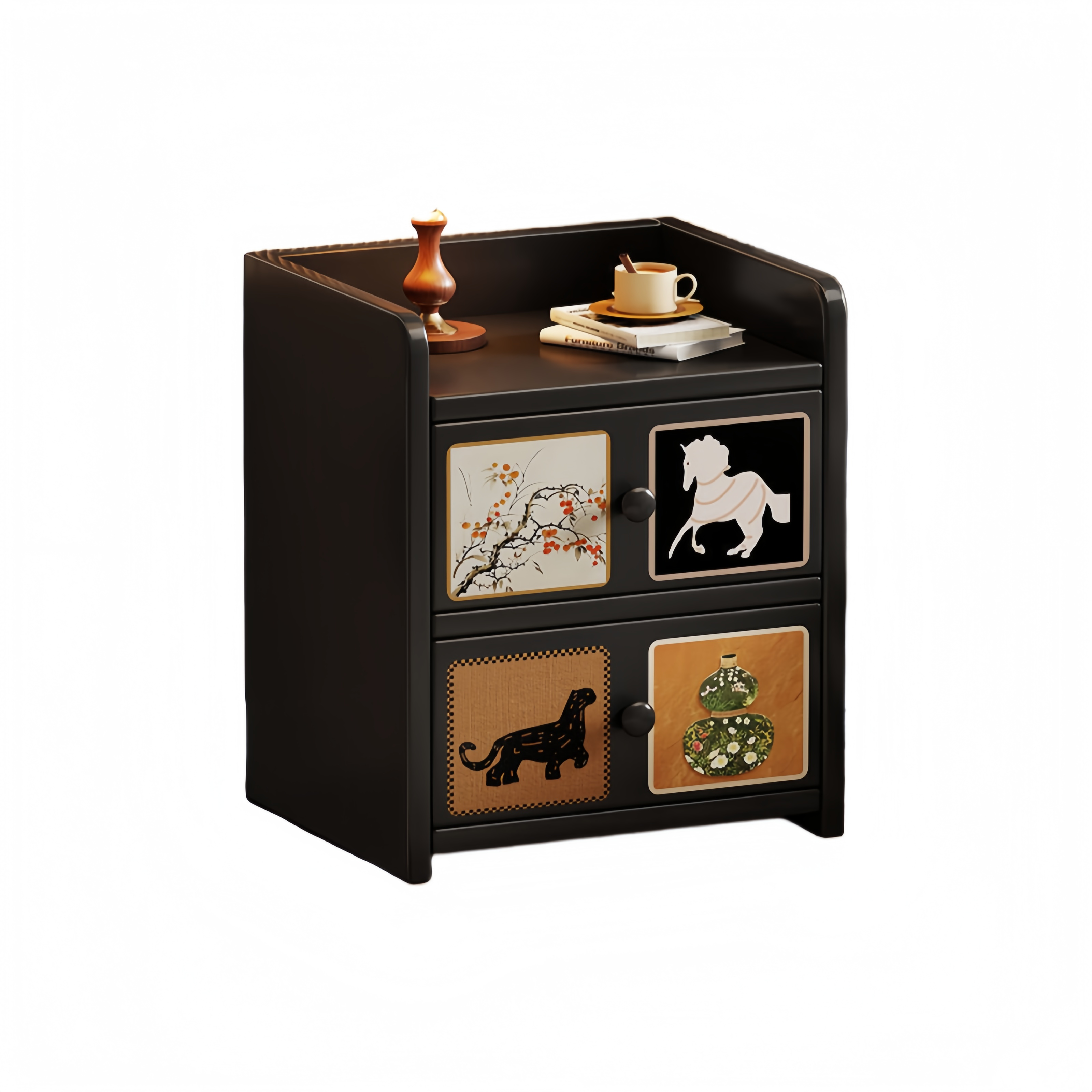 Vintage Solid Wood Nightstand