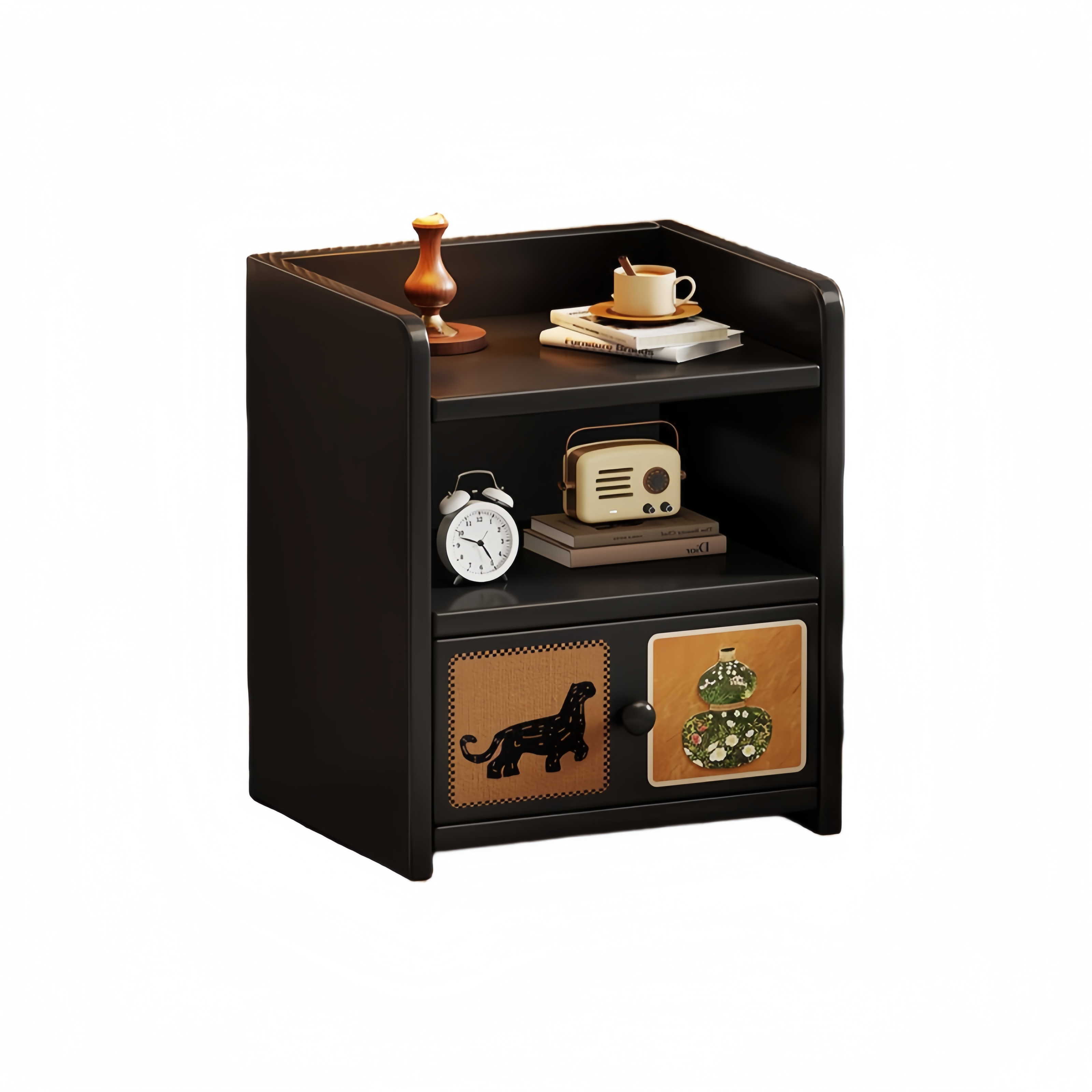 Vintage Solid Wood Nightstand