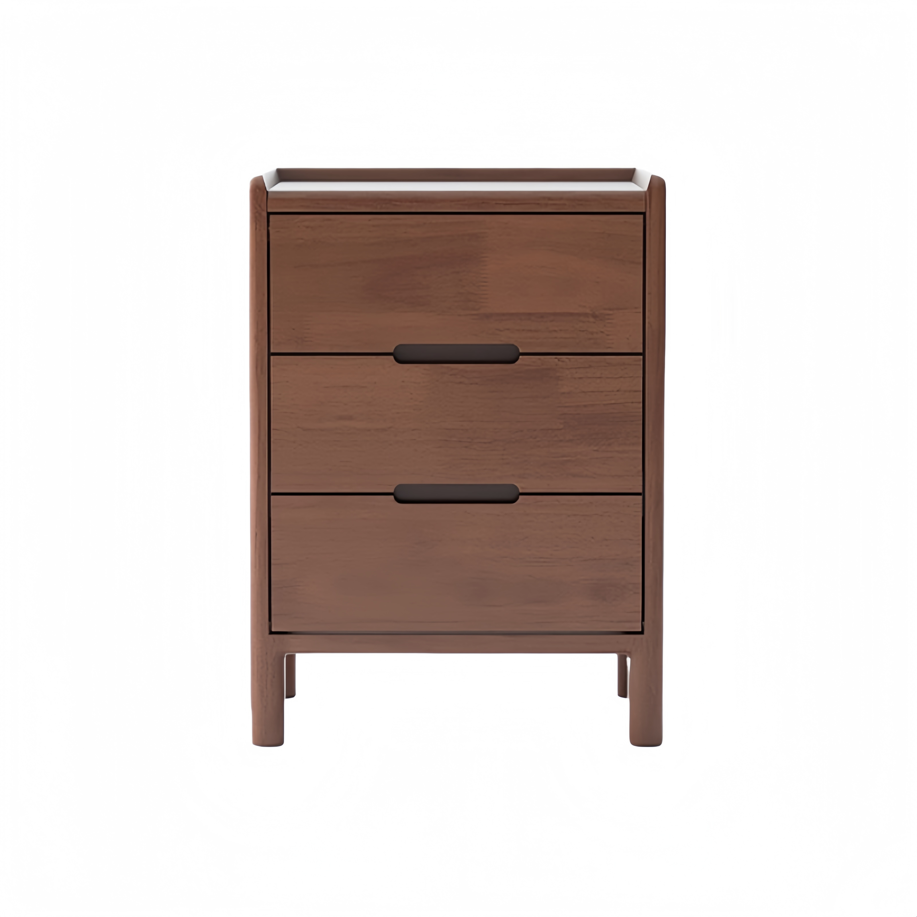 Solid Wood Nightstand – Oak Bedside Storage Cabinet