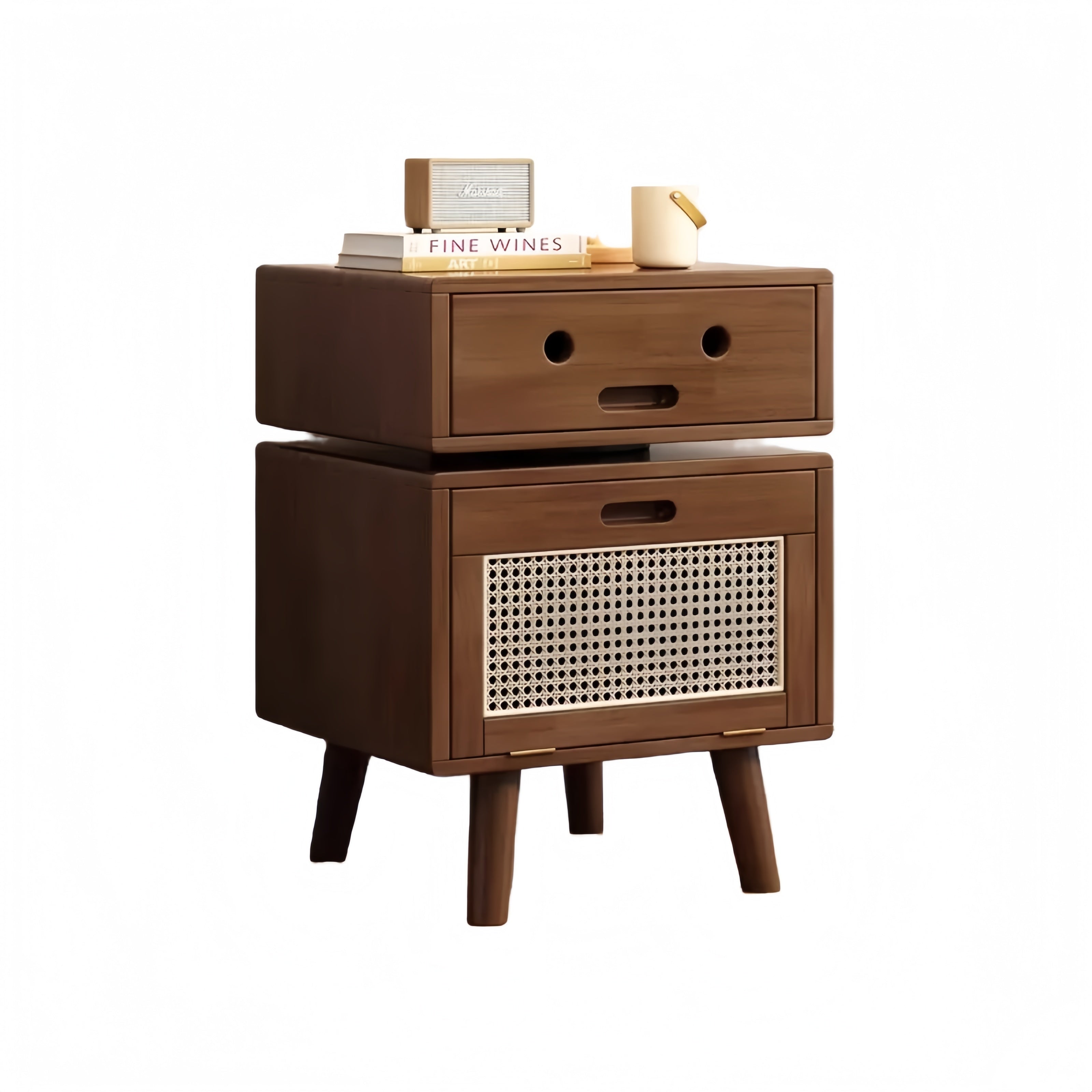 Solid Wood Robot Nightstand