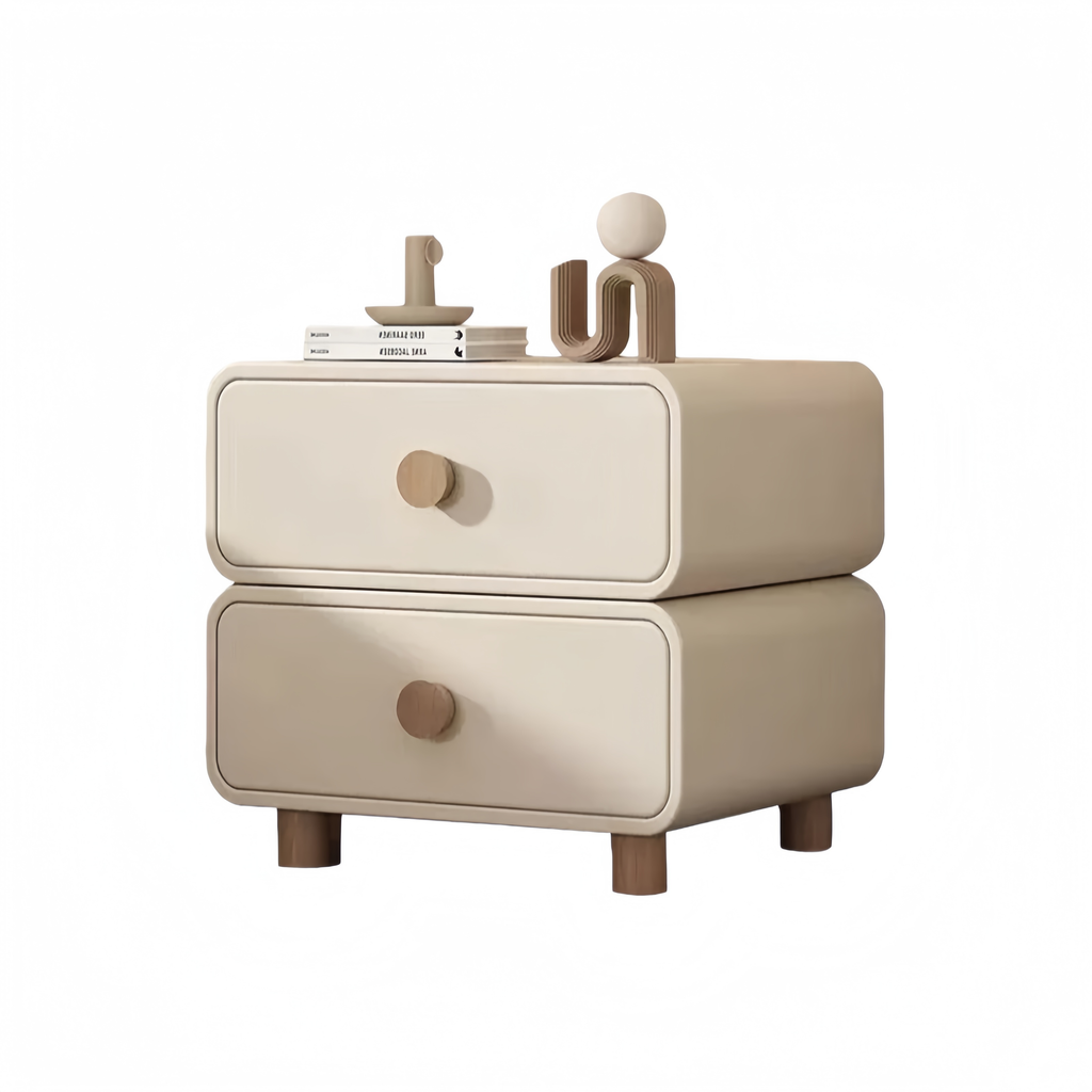 Modern Minimalist Solid Wood Nightstand
