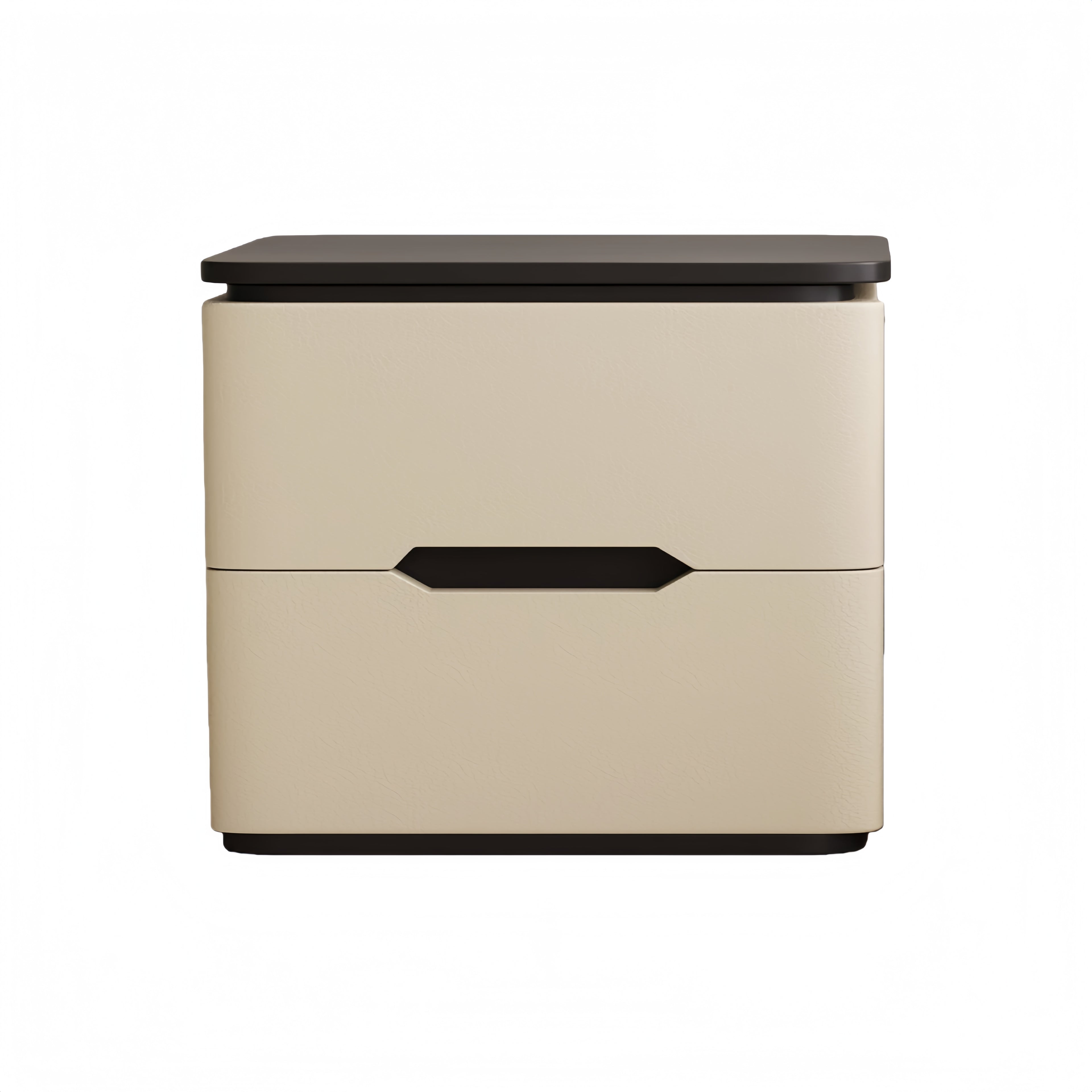 Solid Wood Nightstand – Modern Minimalist Bedside Storage Cabinet